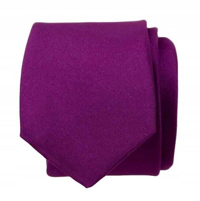 Purple slim men's tie