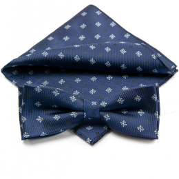 Bow Tie Victorio + pocket square Lux 070