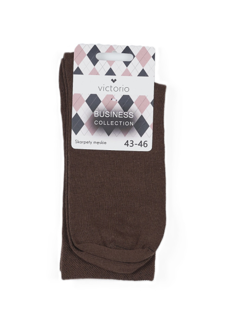 Business brown men's socks