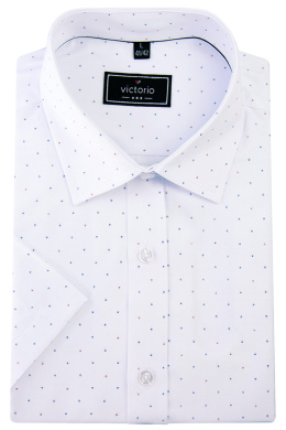 Victorio 684 men's short sleeve patterned shirt
