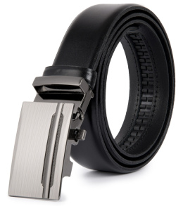 Victorio leather belt for men from the Lux series in black color